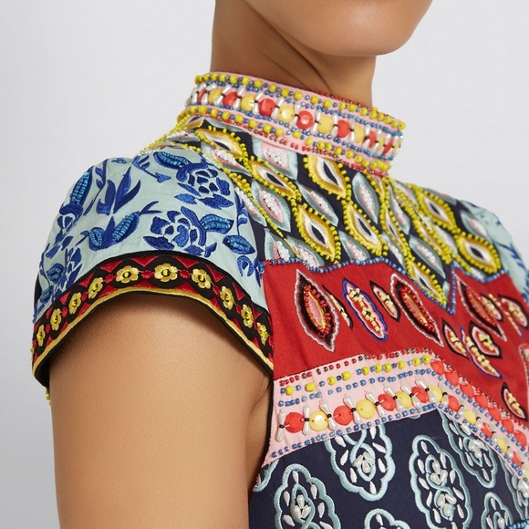 Alice + Olivia Arwen Embellished A-Line Gown 6 - Picture 3 of 7